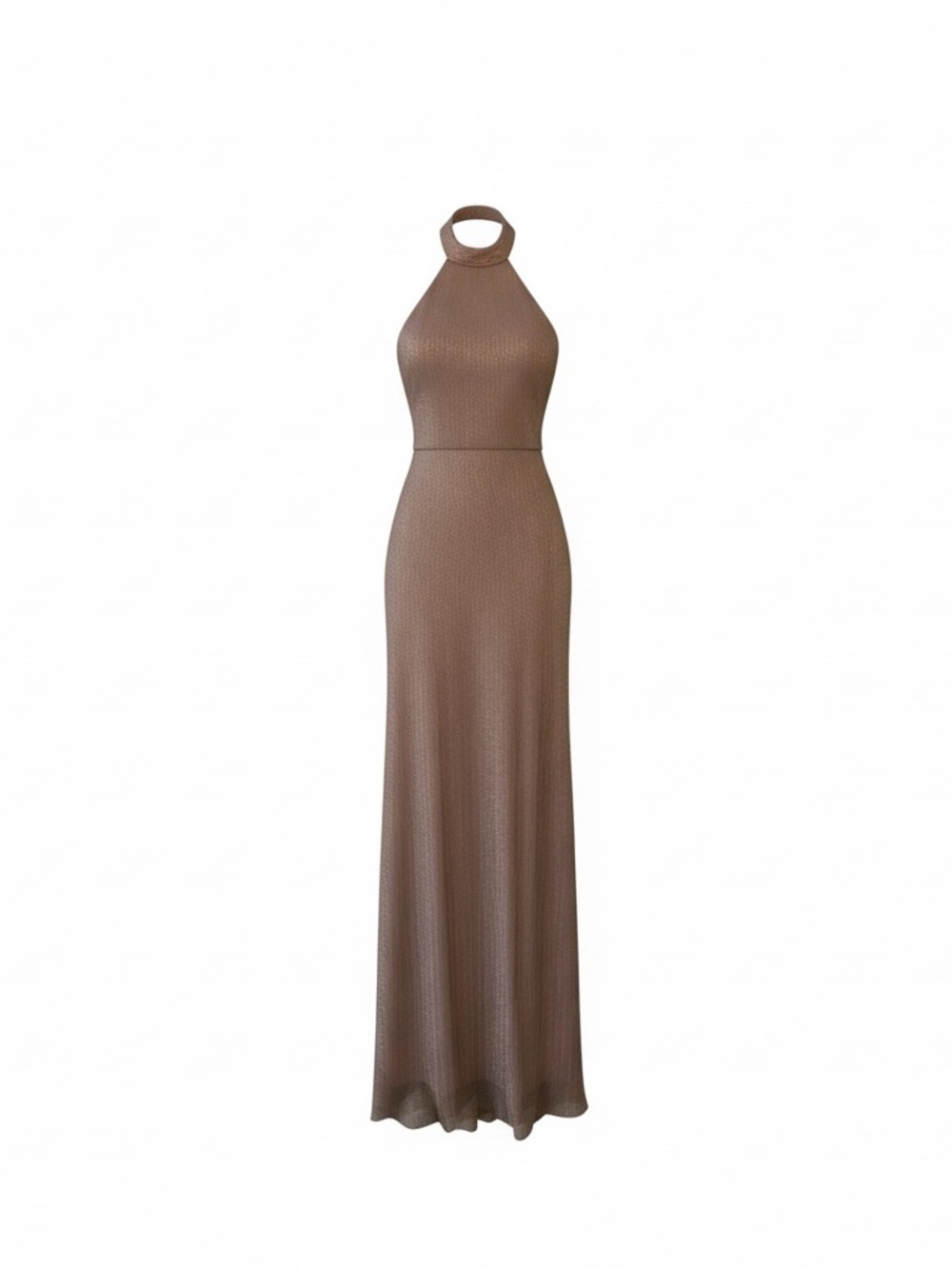 Show Me Your Mumu Halter Bridesmaid Maxi Dress Mauve Shimmer XS